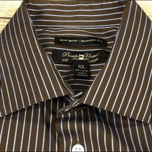 PRONTO UOMO XL Non-Iron Long Sleeve Shirt